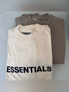 Fear of God ESSENTIALS Crewneck & Long Sleeve T-shirt - Small